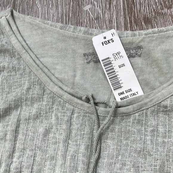 NWT  TUNIC MADE IT ITALY 100% VISCOSE MINT COLOR ONE SIZE - Picture 3 of 16